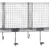 imageDeco 79 Metal Wood Wall Hook 32 by 14Inch Black 32quotL x 6quotW x 14quotH