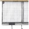 imageDeco 79 Metal Wood Wall Hook 32 by 14Inch Black 32quotL x 6quotW x 14quotH