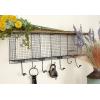 imageDeco 79 Metal Wood Wall Hook 32 by 14Inch Black 32quotL x 6quotW x 14quotH