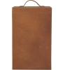 imageDeco 79 Modern Leather Rectangle Wine Holder 9quot x 10quot x 16quot TanBrown