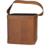 imageDeco 79 Modern Leather Wine Holder CONVENIENTLY SIZED Dark BlueTan