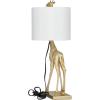 imageDeco 79 Polyresin Giraffe Room Table Lamp Accent Lamp Lamp 11quot x 10quot x 23quot Gold