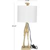 imageDeco 79 Polyresin Giraffe Room Table Lamp Accent Lamp Lamp 11quot x 10quot x 23quot Gold