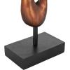imageDeco 79 Polystone Abstract Decorative Sculpture Abstract Home Decor Statue with Rectangle Black Base Accent Figurine 6quot x 4quot x 28quot BronzeBronze