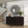 imageDeco 79 Polystone Abstract Decorative Sculpture Abstract Home Decor Statue with Rectangle Black Base Accent Figurine 6quot x 4quot x 28quot BronzeCopper