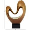 imageDeco 79 Polystone Abstract Decorative Sculpture Abstract Home Decor Statue with Rectangle Black Base Accent Figurine 6quot x 4quot x 28quot BronzeCopper