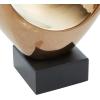imageDeco 79 Polystone Abstract Decorative Sculpture Abstract Home Decor Statue with Rectangle Black Base Accent Figurine 6quot x 4quot x 28quot BronzeCopper