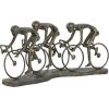 imageDeco 79 Polystone People Decorative Sculpture Home Decor Statue with Bike Accent Figurine 9quot x 3quot x 8quot BronzeBronze