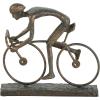 imageDeco 79 Polystone People Decorative Sculpture Home Decor Statue with Bike Accent Figurine 9quot x 3quot x 8quot BronzeBronze