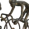imageDeco 79 Polystone People Decorative Sculpture Home Decor Statue with Bike Accent Figurine 9quot x 3quot x 8quot BronzeBronze