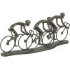 imageDeco 79 Polystone People Decorative Sculpture Home Decor Statue with Bike Accent Figurine 9quot x 3quot x 8quot BronzeBronze