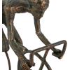 imageDeco 79 Polystone People Decorative Sculpture Home Decor Statue with Bike Accent Figurine 9quot x 3quot x 8quot BronzeBronze