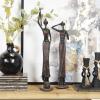 imageDeco 79 Polystone People Handmade Decorative Sculpture African Woman Home Decor Statues with Water Jugs and Jeweled Details Set of 2 Accent Figurines 6quotW 24quotH YellowRed