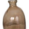 imageDeco 79 Recycled Glass Abstract Handmade Decorative Vase Curved Ombre Spanish Bottle Centerpiece Vase Flower Vase for Home Decoration 9quot x 9quot x 20quot GreenBrown
