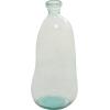 imageDeco 79 Recycled Glass Abstract Handmade Decorative Vase Curved Ombre Spanish Bottle Centerpiece Vase Flower Vase for Home Decoration 9quot x 9quot x 20quot GreenClear