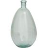 imageDeco 79 Recycled Glass Abstract Handmade Decorative Vase Curved Ombre Spanish Bottle Centerpiece Vase Flower Vase for Home Decoration 9quot x 9quot x 20quot GreenBlue