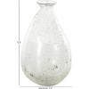 imageDeco 79 Recycled Glass Abstract Handmade Decorative Vase Curved Ombre Spanish Bottle Centerpiece Vase Flower Vase for Home Decoration 9quot x 9quot x 20quot GreenClear