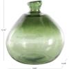 imageDeco 79 Recycled Glass Abstract Handmade Decorative Vase Curved Ombre Spanish Bottle Centerpiece Vase Flower Vase for Home Decoration 9quot x 9quot x 20quot GreenGreen