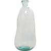 imageDeco 79 Recycled Glass Abstract Handmade Decorative Vase Curved Ombre Spanish Bottle Centerpiece Vase Flower Vase for Home Decoration 9quot x 9quot x 20quot GreenClear