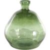 imageDeco 79 Recycled Glass Abstract Handmade Decorative Vase Curved Ombre Spanish Bottle Centerpiece Vase Flower Vase for Home Decoration 9quot x 9quot x 20quot GreenGreen