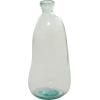 imageDeco 79 Recycled Glass Abstract Handmade Decorative Vase Curved Ombre Spanish Bottle Centerpiece Vase Flower Vase for Home Decoration 9quot x 9quot x 20quot GreenClear