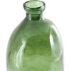 imageDeco 79 Recycled Glass Abstract Handmade Decorative Vase Curved Ombre Spanish Bottle Centerpiece Vase Flower Vase for Home Decoration 9quot x 9quot x 20quot GreenGreen