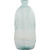 imageDeco 79 Recycled Glass Abstract Handmade Decorative Vase Curved Ombre Spanish Bottle Centerpiece Vase Flower Vase for Home Decoration 9quot x 9quot x 20quot GreenBlue