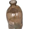 imageDeco 79 Recycled Glass Abstract Handmade Decorative Vase Curved Ombre Spanish Bottle Centerpiece Vase Flower Vase for Home Decoration 9quot x 9quot x 20quot GreenBrown