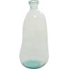 imageDeco 79 Recycled Glass Abstract Handmade Decorative Vase Curved Ombre Spanish Bottle Centerpiece Vase Flower Vase for Home Decoration 9quot x 9quot x 20quot GreenClear