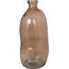 imageDeco 79 Recycled Glass Abstract Handmade Decorative Vase Curved Ombre Spanish Bottle Centerpiece Vase Flower Vase for Home Decoration 9quot x 9quot x 20quot GreenBrown