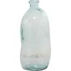 imageDeco 79 Recycled Glass Abstract Handmade Decorative Vase Curved Ombre Spanish Bottle Centerpiece Vase Flower Vase for Home Decoration 9quot x 9quot x 20quot GreenBlue
