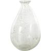 imageDeco 79 Recycled Glass Abstract Handmade Decorative Vase Curved Ombre Spanish Bottle Centerpiece Vase Flower Vase for Home Decoration 9quot x 9quot x 20quot GreenClear