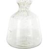 imageDeco 79 Recycled Glass Abstract Handmade Decorative Vase Curved Ombre Spanish Bottle Centerpiece Vase Flower Vase for Home Decoration 9quot x 9quot x 20quot GreenClear