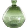imageDeco 79 Recycled Glass Abstract Handmade Decorative Vase Curved Ombre Spanish Bottle Centerpiece Vase Flower Vase for Home Decoration 9quot x 9quot x 20quot GreenGreen