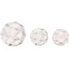 imageDeco 79 Resin Floral Decorative Orbs ampamp Vase Filler Decorative Balls with Varying Sizes Set of 3 Vase Filler 6quot 5quot 4quot H White