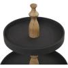 imageDeco 79 Wood 3 Tiered Tiered Server 15quot x 15quot x 24quot WhiteBlack