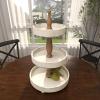 imageDeco 79 Wood 3 Tiered Tiered Server 15quot x 15quot x 24quot WhiteWhite