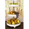imageDeco 79 Wood 3 Tiered Tiered Server 15quot x 15quot x 24quot WhiteWhite
