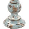 imageDeco 79 Wood Decorative Candle Holder Candle Stand Set of 3 Candlestick Holder 6quot 8quot 10quotH Light BlueBlue