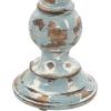 imageDeco 79 Wood Decorative Candle Holder Candle Stand Set of 3 Candlestick Holder 6quot 8quot 10quotH Light BlueBlue