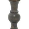 imageDeco 79 Wood Decorative Candle Holder Candle Stand Set of 3 Candlestick Holder 6quot 8quot 10quotH Light BlueDark Brown