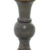 imageDeco 79 Wood Decorative Candle Holder Candle Stand Set of 3 Candlestick Holder 6quot 8quot 10quotH Light BlueDark Brown