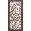 imageDeco 79 Wood Floral Handmade Home Wall Decor Intricately Carved Scroll Wall Sculpture Wall Art 24quot x 1quot x 51quot Brown51L x 24W