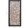 imageDeco 79 Wood Floral Handmade Home Wall Decor Intricately Carved Scroll Wall Sculpture Wall Art 24quot x 1quot x 51quot Brown51L x 24W