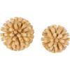 imageDeco 79 Wood Handmade Decorative Orbs ampamp Vase Filler Tree Trunk Inspired Decorative Balls Set of 2 Vase Filler 7quot 6quot H Brown