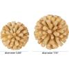 imageDeco 79 Wood Handmade Decorative Orbs ampamp Vase Filler Tree Trunk Inspired Decorative Balls Set of 2 Vase Filler 7quot 6quot H Brown