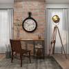 imageDeco 79 Wood Room Floor Lamp Spotlight Standing Tall Lamp Tall Lamp 31quot x 31quot x 71quot Brown