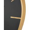 imageDeco 79 Wooden Decorative Wall Clock Wavy Wall Clock for Home with Gold Hands and Markers Wall Clock for Room 21quot x 2quot x 24quot Black