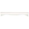 imageDeco 79 Wooden Floral Room Wall Shelf Floating Shelf with Brown Distressing Display Shelf 60quot x 8quot x 9quot WhiteLight Brown