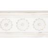 imageDeco 79 Wooden Floral Room Wall Shelf Floating Shelf with Brown Distressing Display Shelf 60quot x 8quot x 9quot WhiteWhite